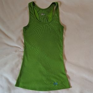 Under armour heat gear bright green workout tank